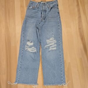 Levis Premium Ribcage Straight Ankle